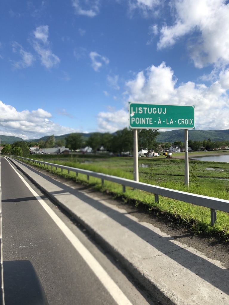 Highway sign picture captured while driving by