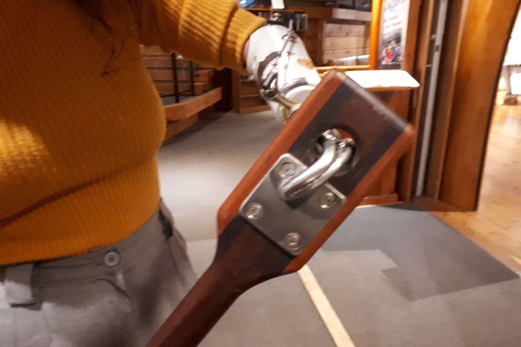 Rachel Quilty's paddle grip