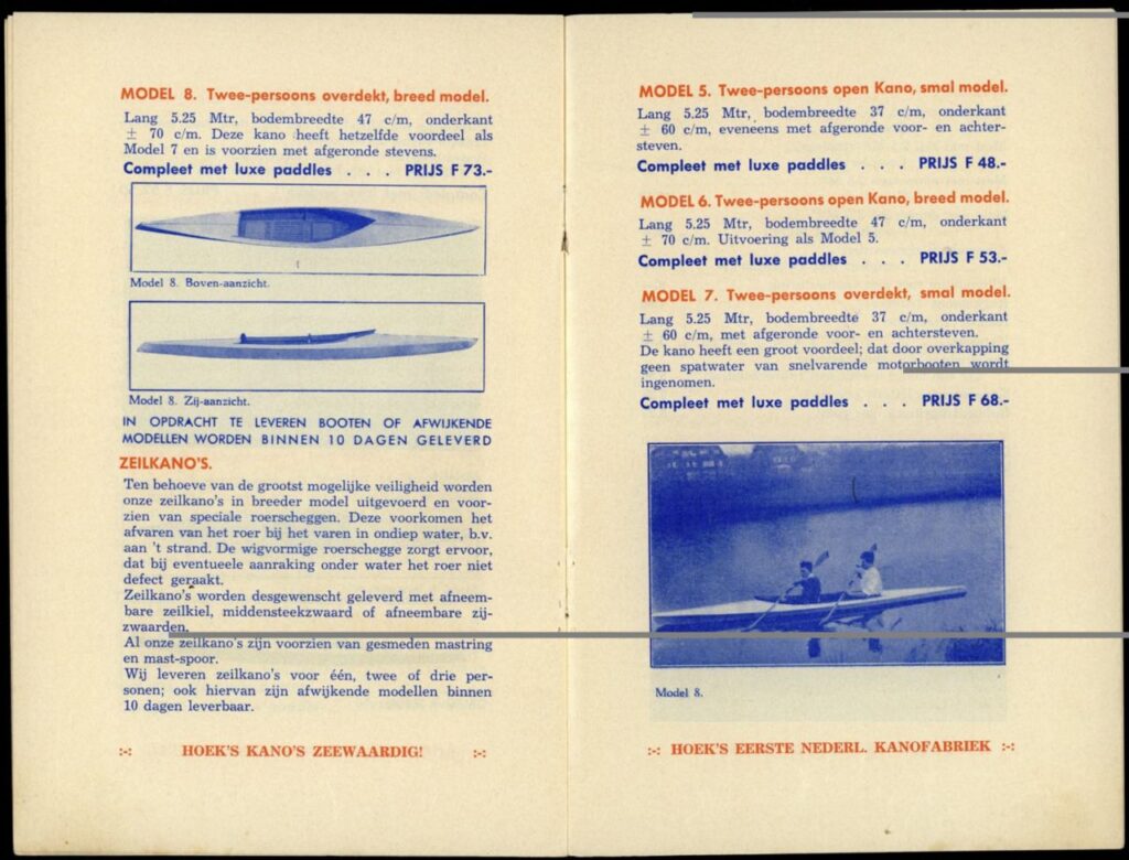 Hoeks twee kayak model graphic